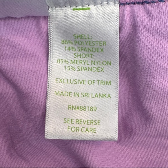 Lilly Pulitzer Luxleta Skort Blue and Pink Floral Print Size Large - Picture 8 of 10